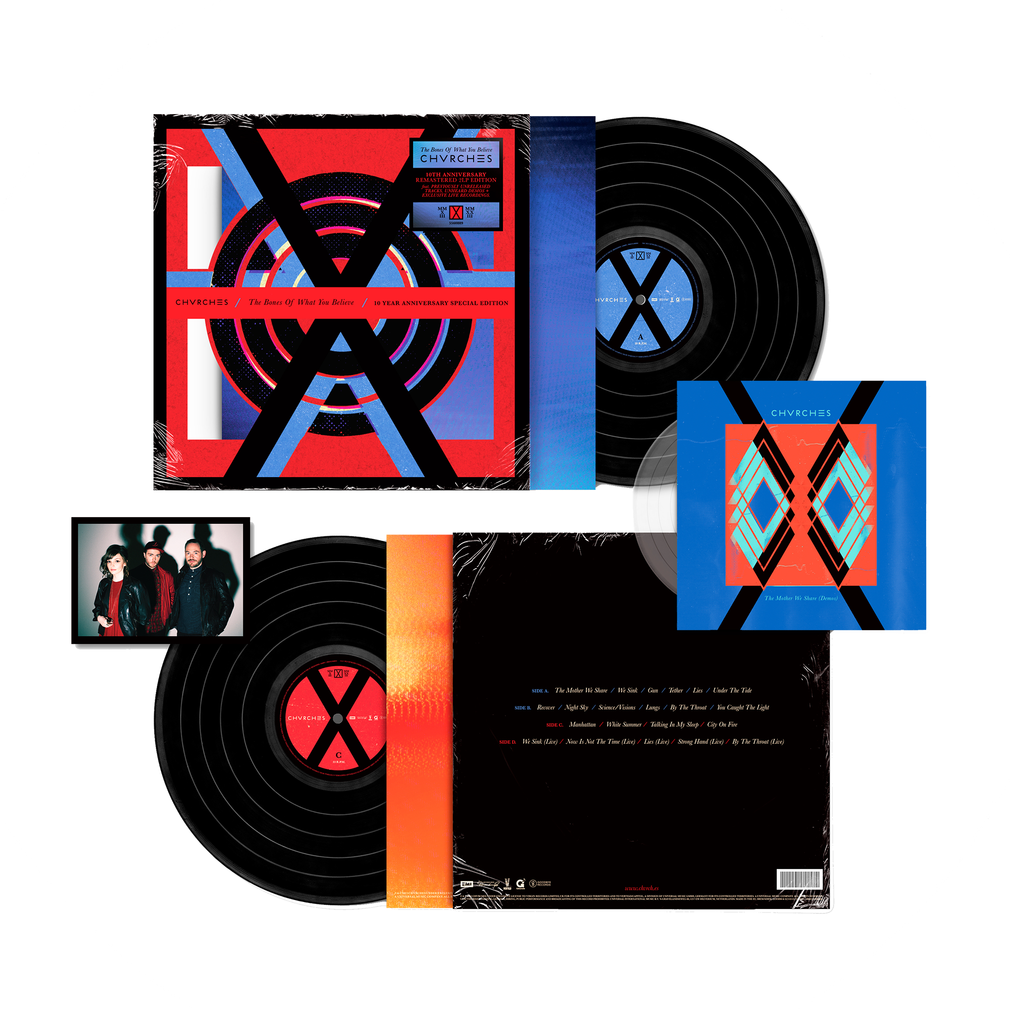 The Bones Of What You Believe (10th Anniversary Edition) 2LP + 7" & Signed Art Card